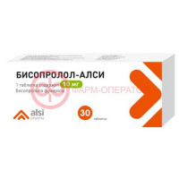 Бисопролол-алси таблетки 10мг №30