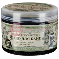 Травы и сборы агафьи сибирское мыло для лица и тела 500мл натуральное черное