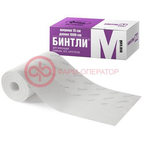 Бинтли-м бинт липкий проницаемый 15смх10м