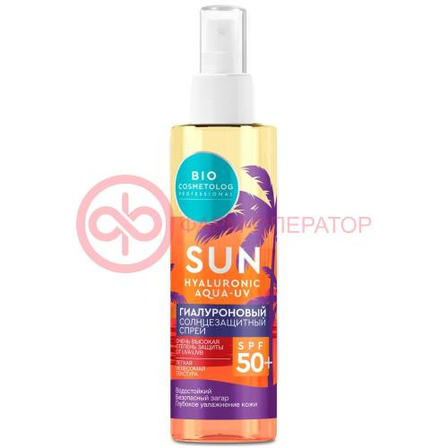 Био косметолог сан гиалурон аква спрей для тела 190мл с/защит spf-50
