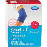 Пеха-хафт бинт когезивный самофикс 6смх4м синий