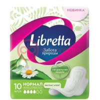 Либретта забота природы прокладки гигиенические №10 нормал мягк пов