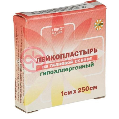 Лейко лейкопластырь фиксирующий 1х250см ткан Лейко лейкопластырь фиксирующий 1х250см ткан