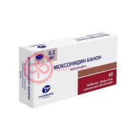 Моксонидин канон таблетки покрытые пленочной оболочкой 0.2мг №60