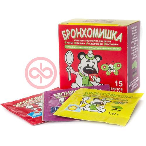 Микстура от кашля для детей сухая порошок для приготовления раствора для приема внутрь 1,47г №15