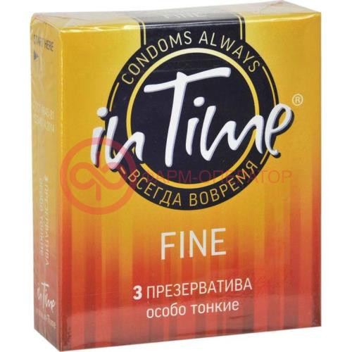 Ин тайм презервативы №3 файн особо тонкие Ин тайм презервативы №3 файн особо тонкие