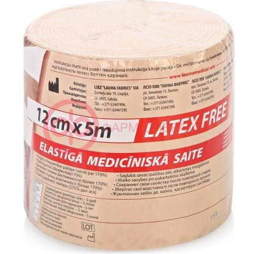 Лаума бинт медицинский эластичный 12смx5м