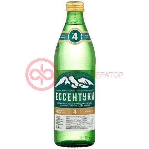 Ессентуки №4 вода минеральная лечебно-столовая 0,45л стекло