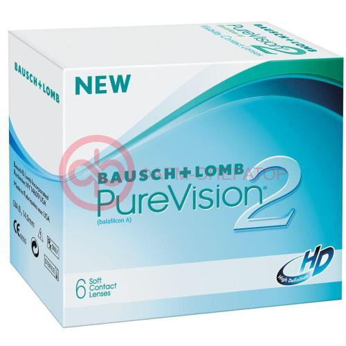 ПЮР ВИЖН 2 HD ЛИНЗЫ КОНТАКТНЫЕ №6 -2,75 DIA14 ВС 8.6  [PURE VISION]