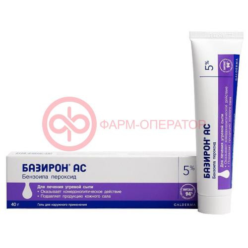 Базирон ас гель для наружного применения 5% 40г Базирон ас гель для наружного применения 5% 40г
