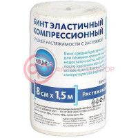 Интекс бинт медицинский эластичный ср с застежкой 8х150см