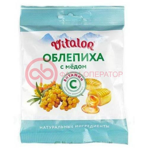 Виталор леденц.карамель облепиха + мед + вит.с 60г. Виталор леденц.карамель облепиха + мед + вит.с 60г.