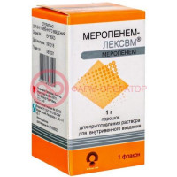 Меропенем-лексвм порошок для приготовления раствора для внутривенного введения 1000мг №1