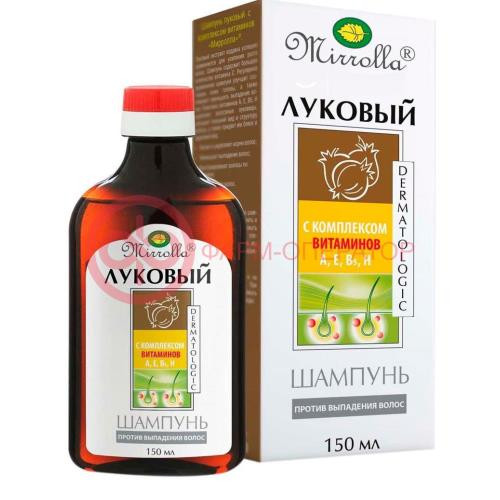 Мирролла луковый шампунь для волос 150мл компл. витам.
