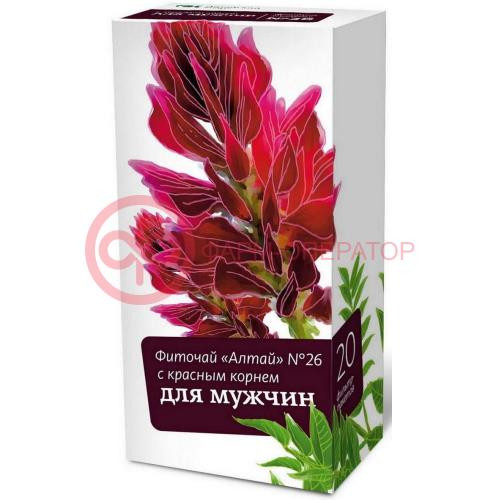 Алтай фиточай 2г №20 д/мужчин с красным корнем №26 Алтай фиточай 2г №20 д/мужчин с красным корнем №26
