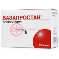 Вазапростан лиофилизат для приготовления раствора для инфузий 20мкг 48.2мг №10