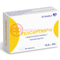 Телсартан н таблетки 12,5мг + 80мг №28