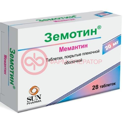 Земотин таблетки покрытые пленочной оболочкой 20мг №28 Земотин таблетки покрытые пленочной оболочкой 20мг №28