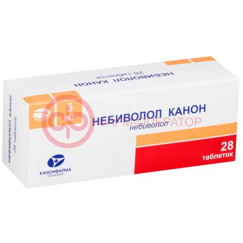 Небиволол канон таблетки 5мг №28 Небиволол канон таблетки 5мг №28