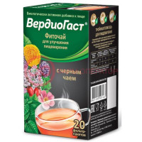 Вердиогаст фиточай 1,5г №20 д/улучшен. пищеварения с черн. чаем