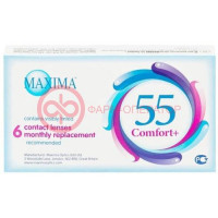 Максима 55 комфорт плюс линзы контактные №6 -4,50 d 14,2 вс 8,6