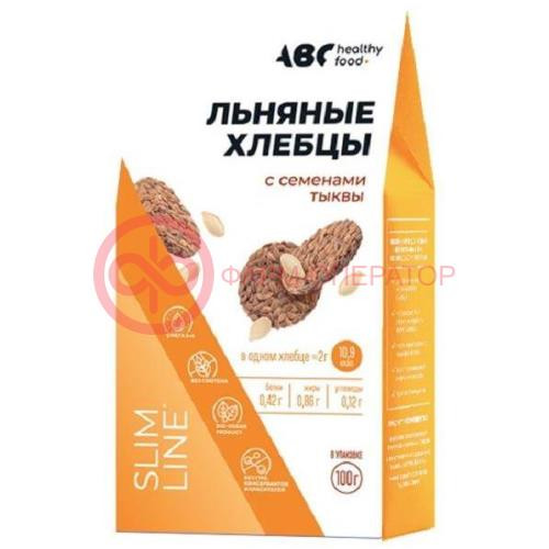 Авс хэлси фуд хлебцы 100г льняные + семена тыквы