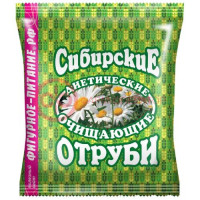 Сибирские отруби пшеничные 200г очищ. диетич.