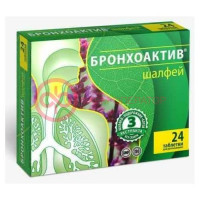 Бронхоактив шалфей таблетки для рассасывания №24