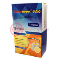 Темпонорм флю порошок для приготовления раствора для приема внутрь 325мг + 10мг + 20мг + 50мг 22,1г №5