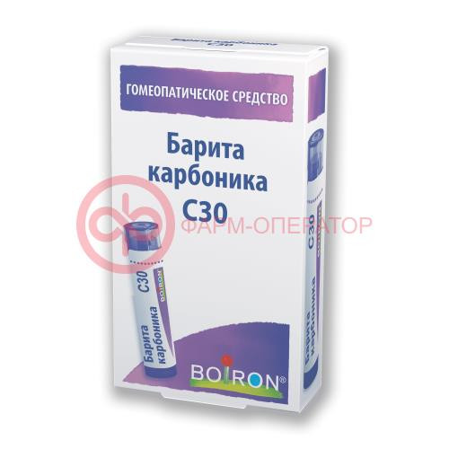 Барита карбоника с30 гранулы гомеопатические 4г Барита карбоника с30 гранулы гомеопатические 4г