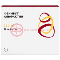 Фенибут альфактив таблетки 250мг №20