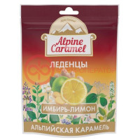 Альпийская карамель леденцы 75г имбирь-лимон