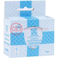 Асептика салфетка спиртовая 135х185 №7