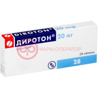 Диротон таблетки 20мг №28