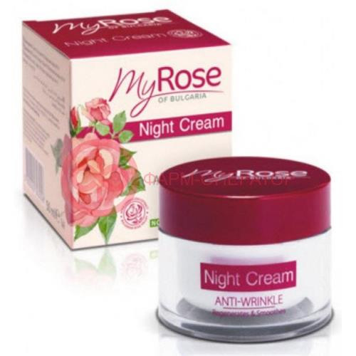 Май роуз оф болгария крем д/лица ночн. п/морщин 50мл. [my rose of bulgaria]