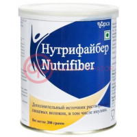 Нутрифайбер порошок для приготовления раствора для приема внутрь 200г с мерной ложкой