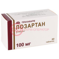 Лозартан таблетки покрытые пленочной оболочкой 100мг №60