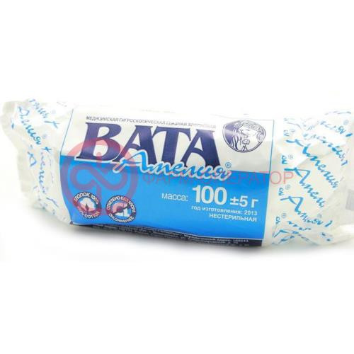 Амелия вата хирургическая 100г н/стерил.