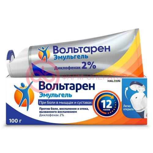 Вольтарен эмульгель гель для наружного применения 2% 100г Вольтарен эмульгель гель для наружного применения 2% 100г