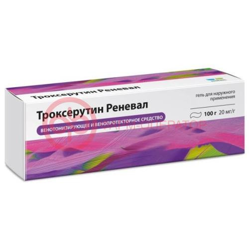 Троксерутин реневал гель для наружного применения 20мг/г 100г Троксерутин реневал гель для наружного применения 20мг/г 100г