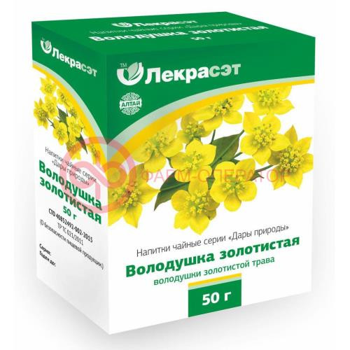 ДАРЫ ПРИРОДЫ ВОЛОДУШКИ ЗОЛОТИСТОЙ ТРАВА 50Г. ЧАЙН. НАПИТОК /ЛЕКРА-СЭТ/