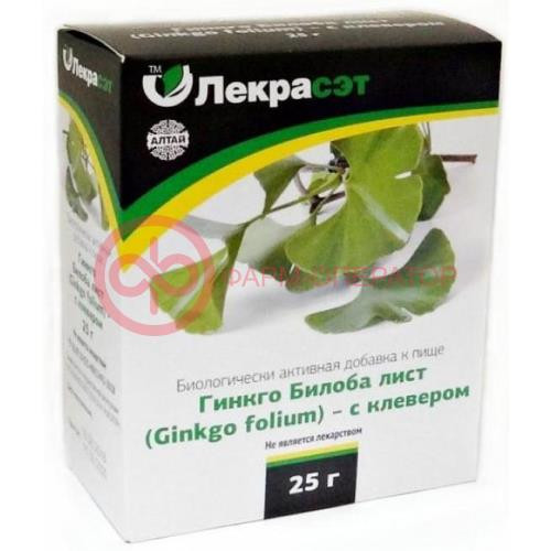 Лекрасэт гинкго билоба лист чайный напиток 25г с клевером