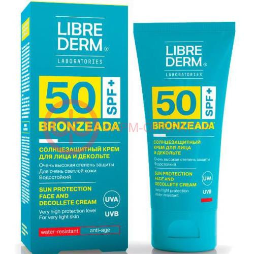 Либридерм бронзиада крем для лица и декольте 50мл солнцезащ. spf50