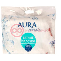 Аура палочки ватные №400 п/э