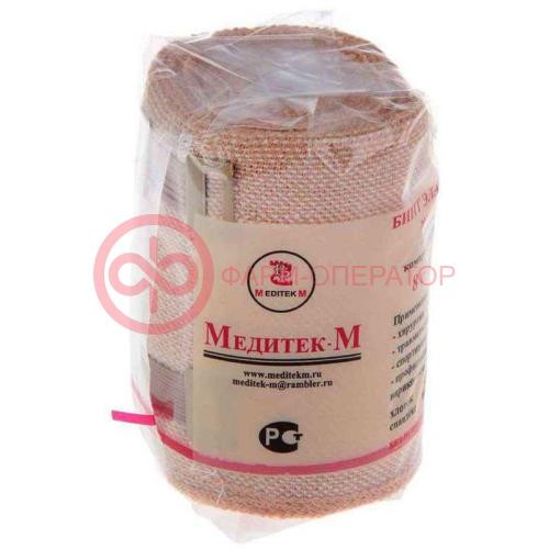 Медитек бинт эласт. 8х100см застежка /медитек/