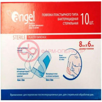 Ангел повязка пластырного типа бактер. стер. 6х8см. №10 [angel]