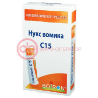 Нукс вомика c15 гранулы гомеопатические 4г монокомп препар растит происх