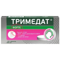 Тримедат форте таблетки пролонгированного действия покрытые пленочной оболочкой 300мг №20