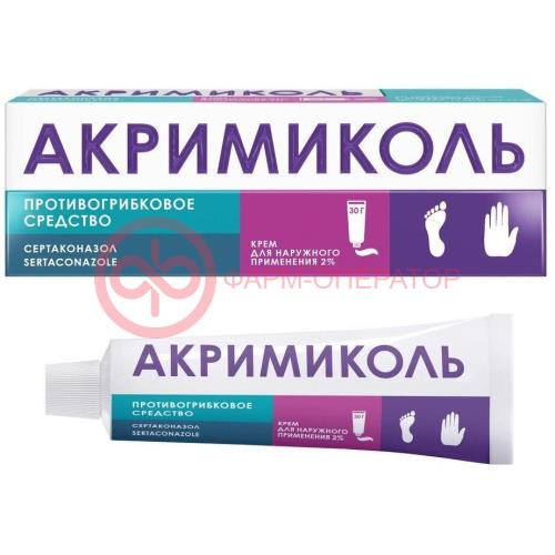 Акримиколь крем для наружного применения 2% 30г Акримиколь крем для наружного применения 2% 30г