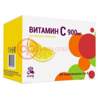 Витамин с порошок 900мг 5г №20 вкус лимона